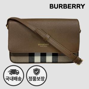 버버리 미니 크로스백 뉴 햄프셔 체크 80845001 81072701 브라운