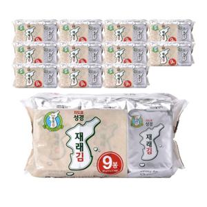[지도표 성경김/본사운영] 재래 도시락김 식탁김 4g 108봉 (9봉 12세트)