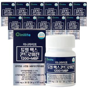 지니라이프 듀얼맥스 콘드로이친 1200+MBP 30정 12개 소연골 상어연골