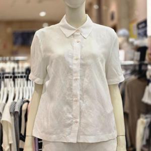 [NC베이직]W 리넨 블렌드 반팔셔츠 NCYW2645294EIC