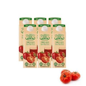 [일억별]돈시몬 무설탕 NFC 착즙주스 1L 토마토주스 3+3 (41563696)