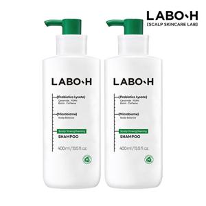 [아모레]BEST 특가_라보에이치 두피강화클리닉 샴푸 400ml 2입 (옵션)