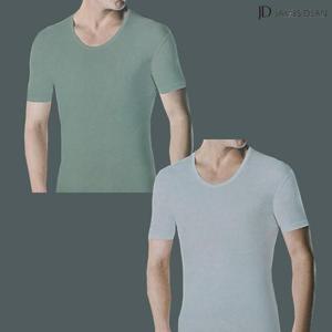 [제임스딘]제임스딘런닝 메리야스 순면 런닝구 반팔 유색 베이직 라운드
