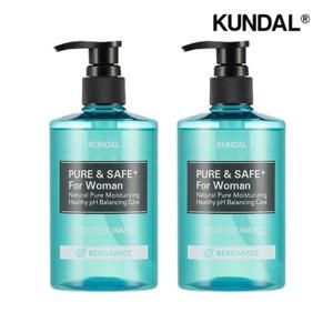[쿤달]쿤달 퓨어 앤 세이프 여성청결제 베르가못 300ml x2개