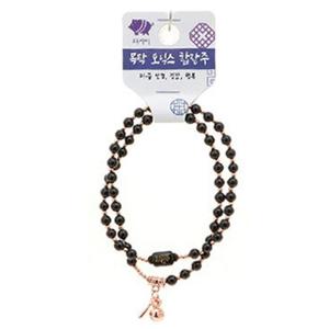오닉스 합장주 목탁 3 안정 띠 기원 화해 불교 팔찌