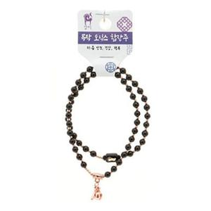 팔찌 9 띠 합장주 불교 화해 안정 오닉스 목탁 기원