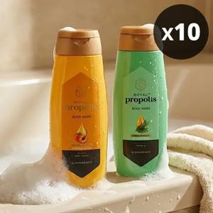 [샤워메이트] 허니롭 프로폴리스 바디워시 180ml x 10개 (2종 중 선택)
