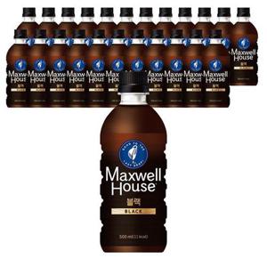 동서 맥스웰하우스 마스터 블랙 500ml X 24PET 커피 음료