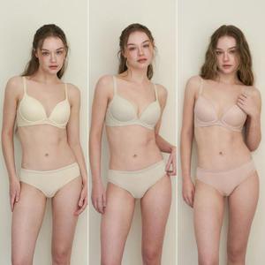 [Wonderbra] 퓨징 볼륨 노와이어 브라팬티 6종세트 크림+올리브그린+파우더베이지 WBW5N202122_T