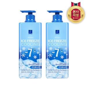 [지성두피 전용] 엘라스틴 아이스프리즈 두피 쿨링 샴푸 멘솔향 855ml x 2개