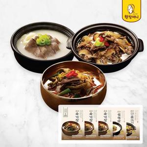[원할머니] 명품육개장 600g x 3팩 + 명품설렁탕 600g x 1팩 + 뚝배기불고기 410g x 1팩