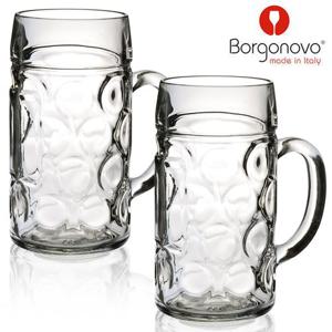 비어 유리컵 맥주잔 500ml 2P 하이볼 손잡이 글라스 투명유리컵