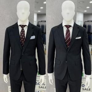 [트루젠]남자 3계절 빅사이즈 면접 예복 혼주 울 혼방 블랙, 차콜 정장 양복 수트 세트 택 1_JK