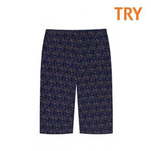 [트라이]TRY 여성 리플 5부 파자마 잠옷반바지 하의 홈웨어