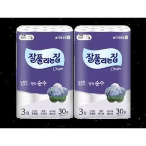 [일억별]잘풀리는집 명작순수 화장지 30M 30롤 2팩 (38037234)