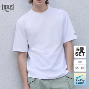 5종세트 에버라스트 여름 남성 복원력이 우수한 냉감 소로나 반팔티셔츠 5컬러 Bon-2654s5