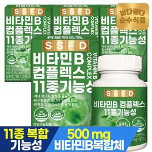 순수식품 비타민B 컴플렉스 4박스(360정) 12개월분 비타민비 10종복합기능성
