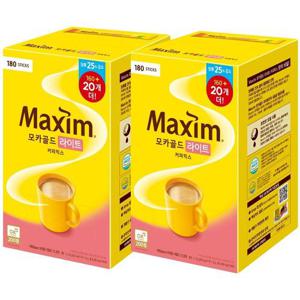 갤러리아_동서 맥심 모카라이트 커피믹스 180T x 2개