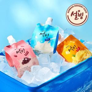 짜먹는 설빙 120mlx18개입 골라담기(팥빙수맛/망고맛/연유맛)