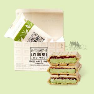 [냉동] 백미당 녹차팥 모나카 아이스크림 140mL x 6개
