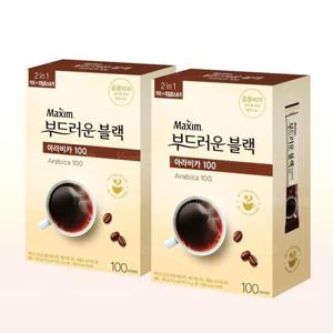 [동서식품]맥심 부드러운 블랙 아라비카 블랙 100 100T + 100T (23684282)