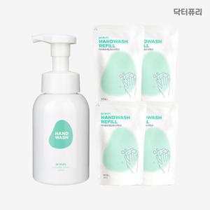 닥터퓨리 거품형 핸드워시 300ml 1개 + 리필 250ml 4개