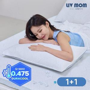 리브맘 아이스냉감 육각셀 베개커버 1+1 40x60