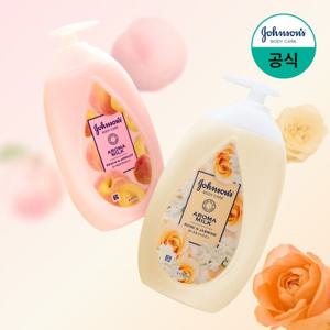 [물먹+로즈] 존슨즈 바디로션 피치&애프리콧 500ml +로즈&자스민 500ml