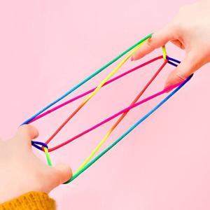 [VCL3O0L5]무지개 실뜨기 알록달록실뜨기 놀이