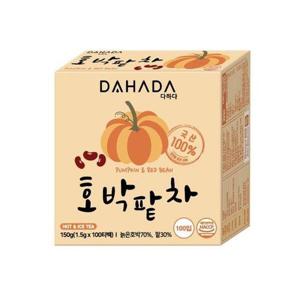 다하다 호박팥차 100%늙은 호박 대용량, 1.5g, 100티백