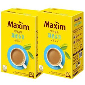 맥심 모카골드 제로슈거 100T X 2개_