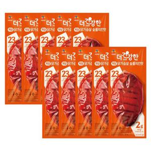 [CJ]더건강한 저당닭가슴살 숯불치킨맛 120g x10개