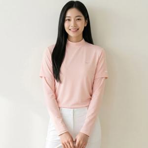 [파라고나] 여성 냉감 쿨 반폴라 티셔츠 일체형 쿨토시 A26T213