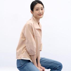 [지센]지센 HC20 밑단 니트장식 점퍼 LSJPN 371 BE (49400661)