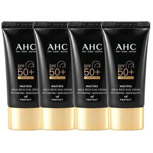 [에이에이치씨]AHC 마스터즈 선크림 아쿠아리치 썬크림 60ml 4개