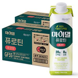 (소비기한 26.06.29) 마이밀 퓨로틴 초코맛 (250mlx24팩), 2박스