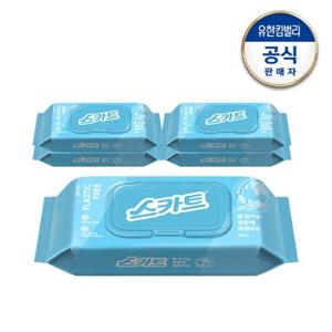 [유한킴벌리]스카트 잘닦이는 생분해 세정티슈 60매x5개