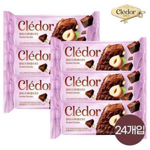 갤러리아_빙그레 끌레도르 바 헤이즐넛 초코 24개