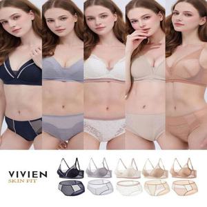 [비비안]비비안 스킨핏 노와이어 풀커버 컴포트 여성속옷세트 10종 5+5