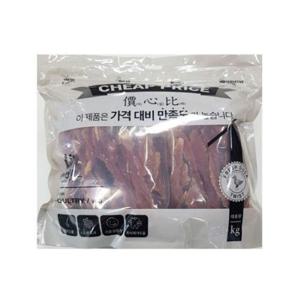 대용량 강아지 육포 영양 간식 오리 트위스트 1kg (WE53E33)