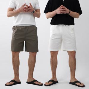 오엔엘 / 남자린넨반바지 남자흰색반바지