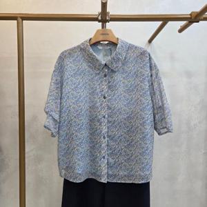 [크레송]크레송   하늘하늘   뒤주름  쉬폰 블라우스  ODCPBP57_DG