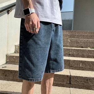 데님 남성 밴딩 반바지 하프 남성 여름 반바지 팬츠 WFO5SPL