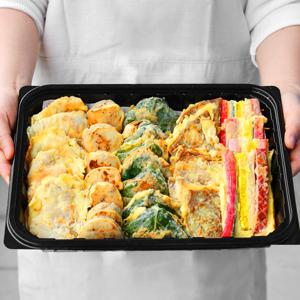 [모듬전1kg] 수제전 5종 1kg (육전/꼬지/동태/깻잎/동그랑땡)