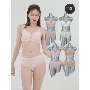 [푸마 언더웨어]와이드 풀커버 몰드 브라팬티 8종세트