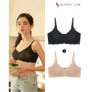 [원더브라]브이넥 파워넷 메쉬 프리컷 스트랩 브라 2종 SET