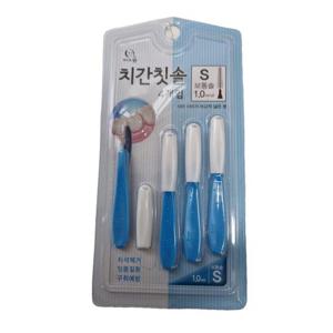 치간칫솔 4P S 사이즈 구강관리 치석제거 (WFJFJ6E)