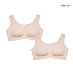[크로커다일 언더웨어][크로커다일] 소프트 나일론모달 패드일체형 U넥 브라2종 아몬드베이지 CDWBR5O14_2