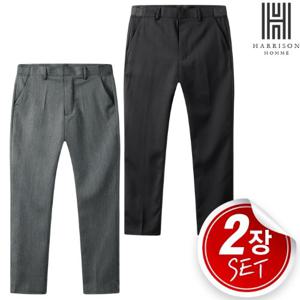 [해리슨] 2SET SS S~4XL까지 다양하게 9부옆 밴딩 슬랙스 SUJ1263