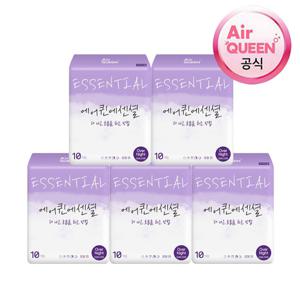 에어퀸 에센셜 순면 생리대 오버나이트 50P (10Px5개)